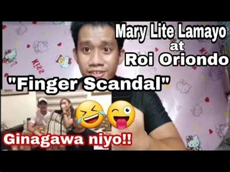 MARY LITE LAMAYO AND ROI ORIONDO FINGER .